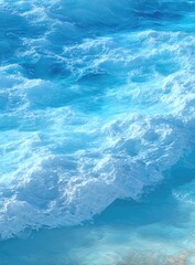 Fototapeta premium Abstract ocean waves in shades of blue and white