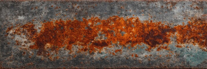 Textured metal surface with rust