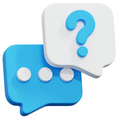 3D Chat Question Icon