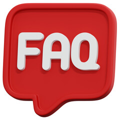 3D Red Info Box Icon