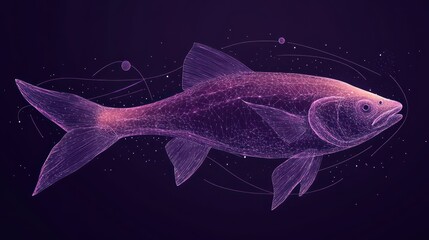 Digital Fish Silhouette
