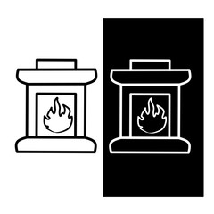 Illustration of a chimney icon