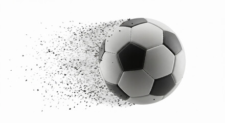 soccer ball on white background