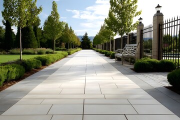 Elegant Ivory Porcelain Patio Strollways for Timeless Outdoor Beauty and Sophisticated Design