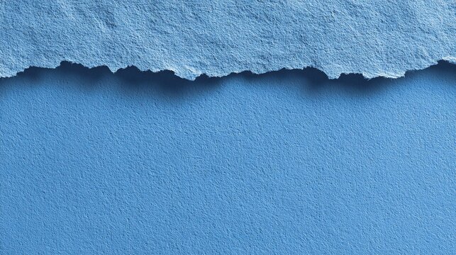 Corporate blue textured paper background with subtle grid pattern and torn edge effect for professional PPT slide design, presentation template, annual report cover or marketing brochure layout.