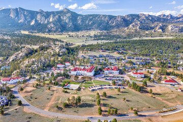 Historic Stanley Hotel in Estes Park, Colorado.  Location for   