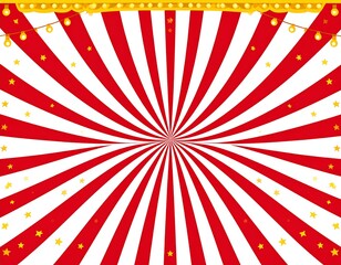 Red  White Circus Stripes Background.