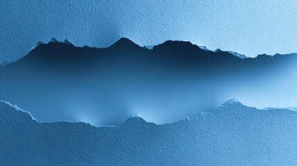 Corporate blue textured paper background with subtle grid pattern and torn edge effect for professional PPT slide design, presentation template, annual report cover or marketing brochure layout.