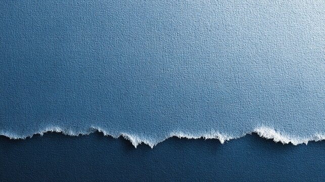 Corporate blue textured paper background with subtle grid pattern and torn edge effect for professional PPT slide design, presentation template, annual report cover or marketing brochure layout.