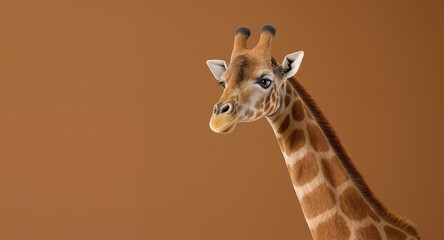 Stunning Giraffe Portrait High-Resolution Wildlife Image for Commercial Use