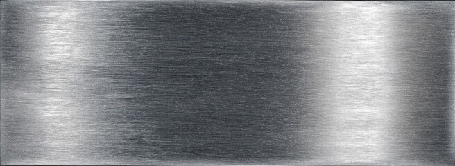 Polished metal surface with subtle light reflections