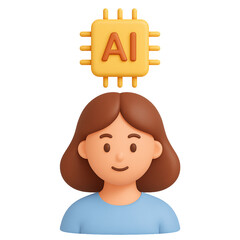 人とAIが並んでいるアイコン