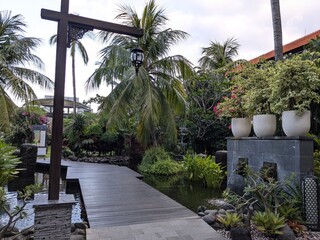the tropical beach resort in Bali island, Indonesia