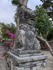 the traditional Bali Hinduism temple in Kuta, Baki island, Indonesia