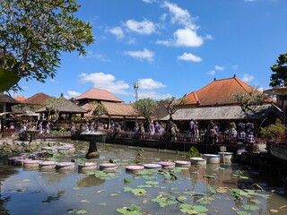 the water palace in Ubud, Bali, Indonesia