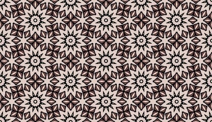 Seamless damask floral pattern with vintage texture on a repeating wallpaper design