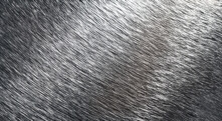 Close-up view of a metallic, textured surface.  Fine, parallel lines run diagonally across the image, creating a brushed or combed effect.  Shades of gray and dark gray dominate