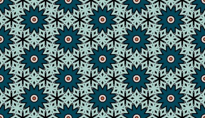 Seamless pattern with floral decoration, elegant summer illustration, and retro pink flowers