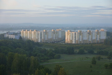 aerial view of the city