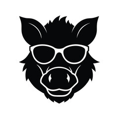 vector illustration of a pig 