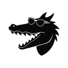 vector illustration of a crocodile