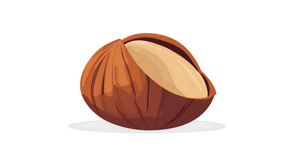 Peeled Chestnut Illustration
