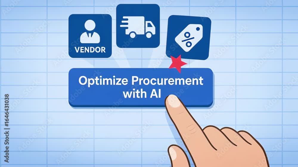 Poster optimize procurement using ai technology civil engineering construction for efficient vendor deliver