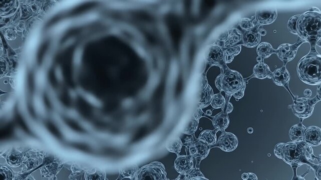 Abstract molecular structure illustration