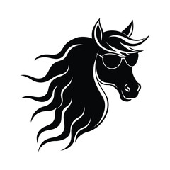 horse silhouette vector
