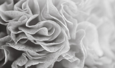 Close up of Flower Petals in Black and White Color