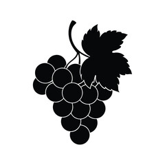 bunch of grapes vector illustration