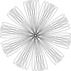 vector drawing of a flower