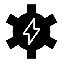 Energy Glyph Icon