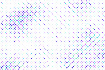 Colorful halftone background vector, abstract backdrop design with two tone pattern and copy space for edit your content. Multicolor random dots grunge background.