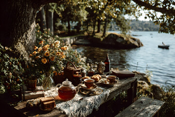 Tea by the lake