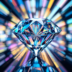 Abstract render of diamond facets creating a diffraction background, diamond, facets, abstract, diffraction, background,render