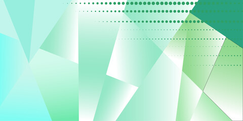 Abstract polygonal design, green and white gradient background Vector illustration for designers.