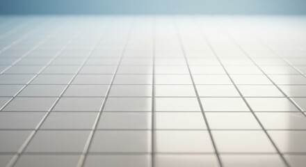 Obraz premium Sparkling white ceramic tiles