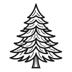 Obraz premium christmas tree vector illustration