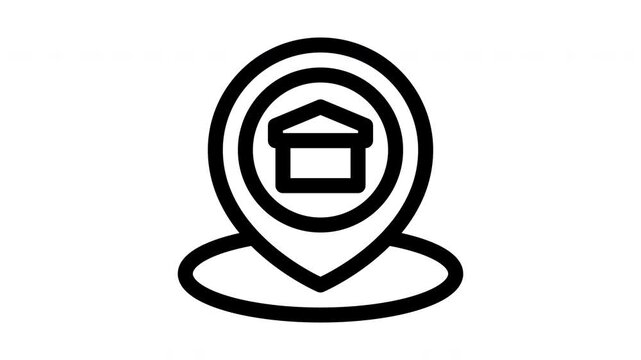 address minimalist stroke animation
