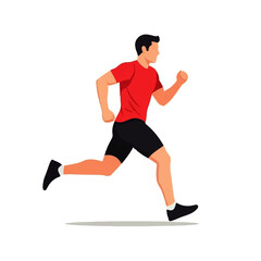 running man vector illustration