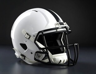 Fototapeta premium White American Football Helmet
