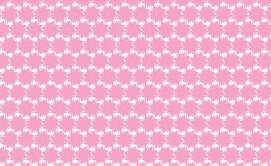 seamless pattern with pink color repeat deco