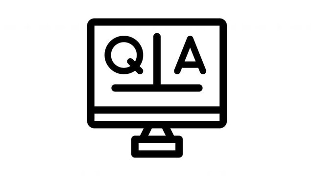 qa minimalist stroke animation