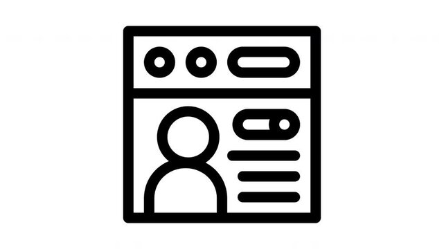 personalization minimalist stroke animation