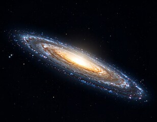 solar system in the space