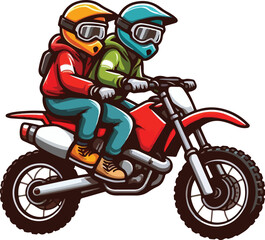 Obraz premium style of dirt bike