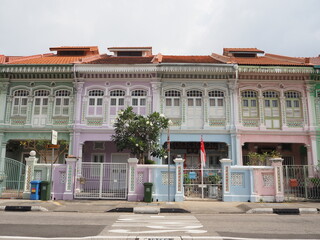 the colorful peranakan house of koon seng road in singapore