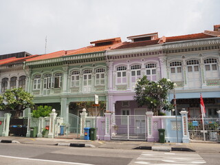 the colorful peranakan house of koon seng road in singapore