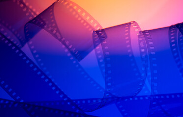 abstract background with film strip